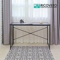 리코베로 리브르 모던 스틸 프레임 LPM 사이드 책상 1000 테이블 노트북 화장대 콘솔형, 블랙