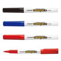 모나미 중간글씨용 네임펜 Fine, 청색, 12자루입