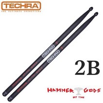 Techra Pairs HAMMER OF THE GODS Sticks - 2B 카본 헤머 스틱