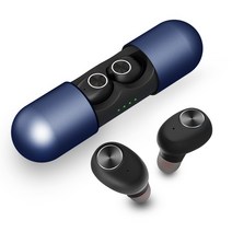 캔디 TS-15 코드리스 블루투스 5.0 무선 이어폰, 블랙