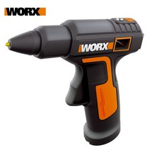 worx 4v 녹는 뜨거운 접착제 총 wx890 전기 접착제 총 충전식 무선 수리 도구 열 미니 총 7mm 접착제 스틱 가정용 도구