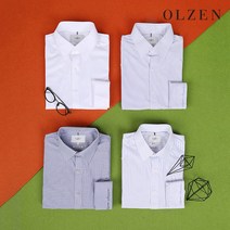 올젠 남성용 스트레치 스탠다드 드레스셔츠 ZOA1WD1301