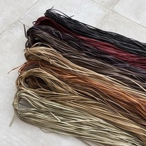 [16컬러] 얇은 보테가 가죽 레이스끈 3mm 공예용 인조 가죽줄, 네이비
