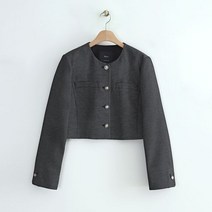 로엠 크롭 트위드자켓 (1color)_ RMJKD23RT4