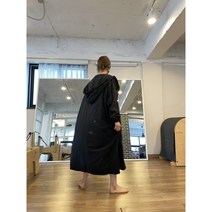 간절기까지 트렌치 리조트웨어 호텔 커버업 와이드 후드 롱 트렌치 멋스러운 리조트룩