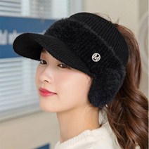 겨울 니트 골프여성모자 귀도리 골프캡 선바이저 예쁜골프모자 골프장패션 골프바이저