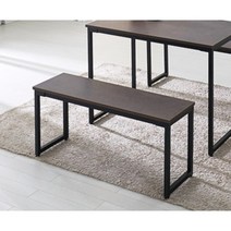 모던시크 철제다리 2인용 벤치 의자(100cm 3컬러) 식탁 평 현관 거실 밴치, 그레이