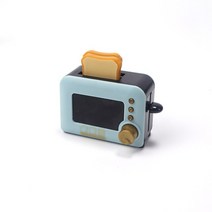 커피머신 1:12 인형 집 미니 모델 ob11 장면 음식 놀이 미니어처 3 색 오븐 장식 베이킹 트레이, 06 blue bread maker