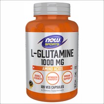 나우푸드 스포츠 l-글루타민 더블 스트렝스 1 000mg 베지 캡슐, 1개, 120캡슐