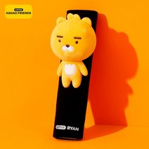 LING JU 카카오프렌즈 자동차 차량용 안전벨트 커버 차량용품 RYAN MUZI TUBE, RYAN*1, 1개