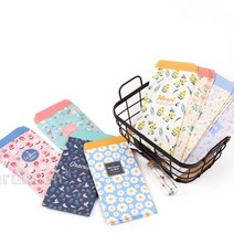 감사편지 용돈 상큼 꽃그림 편지봉투5세트 부모님 할아버지 고급