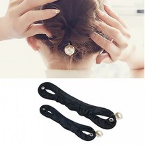 [PG] 나혼자 셀프 똥머리밴드 2PCS 진주 포인트 당고밴드