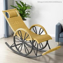 흔들 의자 긴 성인 발코니 가족 레저 야외 노인 낮잠 등나무 무료 쉬운 Chaise, 24 50x90x135cm   24