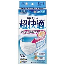 [세트품](일본제 PM2.5 대응)초쾌적 마스크 프리-트 타입 보통 30장입(unicharm) (4개)