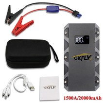 타이어 공기주입기 자동 전동펌프 자전거 차량용에어컴프레셔 gkfly 고성능 24000mah 점프 스타터 12v 2000a 휴대용 시작 장치 전원 은행 가솔린 배터리 부스터, 1500a xme