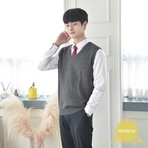 기타 바보사랑[지엔제이커머스]지앤제이 (교복사이즈) 프리미엄 울조끼 (그레이)