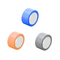 자국안남는 테이프 18mm 잘떨어지는 컬러 멀티 테이프, 쿠팡1 흰색