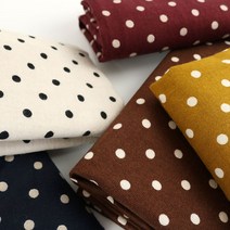 대폭) 20수 면레이온기모 RC기모 - 도트(7칼라), 2번 브라운