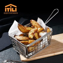 ITILI 스테인레스 튀김바스켓 튀김망 튀김채반, 04.원형 바스켓(소)