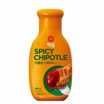 CJ더마켓 마약 소스 만들기 메뉴 개발 황금 레시피 백설 치폴레 스파이시 소스 양념 만능 비빔 국물요리 볶음 요리 국수 260G, 11개