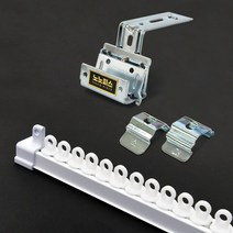 아라크네 못없이 설치 저소음 커튼레일 화이트, (못없이)저소음 커튼레일 화이트, (못없이)저소음 커튼레일 화이트 18자