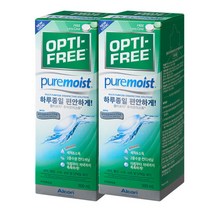 알콘 옵티프리 렌즈세척액 퓨어모이스트 300mlx2개, 2개