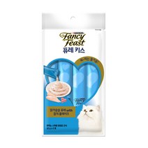 ViPET 팬시피스트 퓨레키스 고양이간식 닭가슴살과 참치플레이크 40G