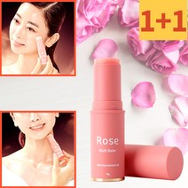 투제이유니버스 ﻿1+1 내추럴데이 로즈 멀티밤 스틱 주름 미백 바르는 수분 콜라겐 탄력 크림 눈 목 주름 리프팅, 투제이유니버스 본상품선택, 1+1(이벤트가), 10g
