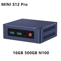 Beelink미니게임용컴퓨터 S12프로 인텔N95N100PC 윈도우11DDR48GB 와이파이BT4.0, 0616GB500GBN100_02EU