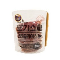 도기스쿨 애견간식 오리슬라이스 700g 실속대용량