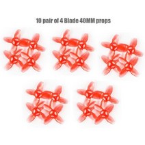 드론 Emax 2S tinhawk S 미니 FPV 레이싱 카메라 0802 15500KV 브러시리스 모터 지원 1/2S 배터리 5.8G 안경 RC 평면, [02] 10pair 4 Blade Prop