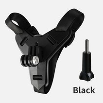 오토바이 헬멧 턱 마운트 스탠드 홀더 gopro hero 10 9 8 7 6 5 4 3, 검은 색