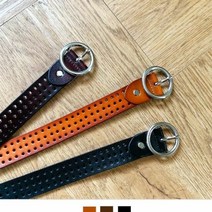 소가죽 비스킷스타일 남녀공용 벨트