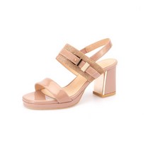 (21SS)마쯔 여성 천연가죽 밴딩 샌들 7cm LCWW31M111