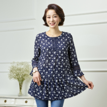 마담엘레강스 [마담엘레강스] 러블리 시어서커 블라우스 2종 K211BL03+K211BL04