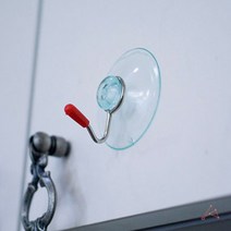 핫딜몬 흡착판고리 J형 고리 큐방 압착고리 유리흡착