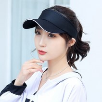 스포티 패션 베이스볼 캡 남녀공용야구모자 여성 캐주얼 빈 모자 봄 여름 야외 스포츠 골프 비치 긴 챙 포니테일 야구