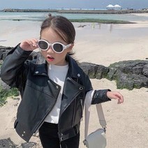 유아 라이더 자켓 여아 남아 가죽 자켓