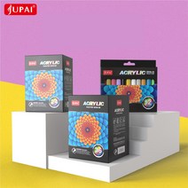 36색 JUPAI 아크릴 마카펜 그림 재료 미술 용품 돌 머그잔 나무 패브릭 캔버스, 60색