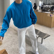 빠델 남성용 벌룬 오버핏 맨투맨 니트