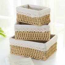 라탄내츄럴수납바구니 바스켓 트레이 왕골 소품