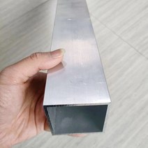 각파이프 각관 측면 60x60mm 알루미늄 합금 사각 튜브 프로파일 직사각형 파이프 모델 브래킷 장식 재료, [01] 60x60x3mm, [02] 490mm 1Pcs