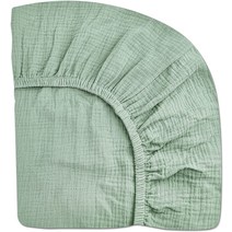 Crib Sheets for Boys Girl Fitted Baby Toddler Bed Sheets 28&#34 x 52&#34 Neutral Muslin Cotton C