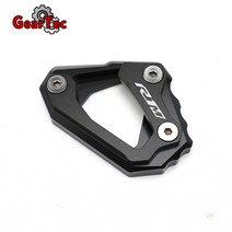 사이드스탠드클립 야마하 r1 yzf r1 r1m 오토바이 액세서리 cnc sidekickstand 스탠드 확대기 확장 플레이트 호환, r1m 블랙