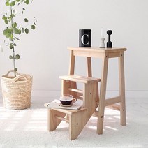 원목 접이식 3단 스텝스툴, 단품