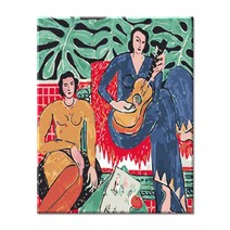 모모픽스페인팅 DIY명화그리기 40X50cm 앙리마티스 뮤직 물감2배