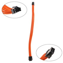 PSU 케이블 확장 키트 소매 케이블 커스텀 전원 공급 소매 슬리브 확장 18awg 24 핀 8 핀 6 핀 4+4 핀 콤비, 주황색