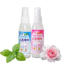 리빙굿 정전기방지 스프레이 60ml 허브향3개+로즈향3개, 6개