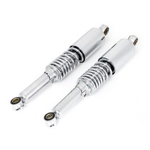 Partools 슈퍼 커브 C50 C90 혼다 리틀 리어 서스펜션 좌우 2개 세트 실버 도금 가공 스프링 이륜 단차 기능 성능 부품 서스 cub 프리로드 쇼크 업소버 프런트