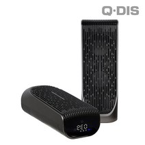 큐디스 탁상용 USB 공기청정기 LED디스플레이 공기오염도체크, KQ-25(블랙)